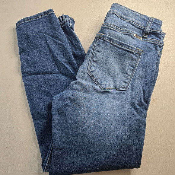 KanCan Jeans Women's 28 Blue Button Fly Skinny Medium Wash Fade Ankle - Picture 10 of 16